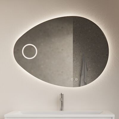 Badkamerspiegel Gliss Atlas 120x90cm Verticaal LED Met Spiegelverwarming