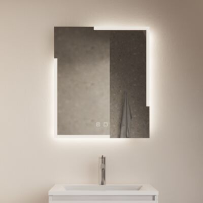 Badkamerspiegel Gliss Design Melite 80×70 cm Met LED Incl. Verwarming