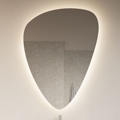 Badkamerspiegel Gliss Frenzy Organic LED Verlichting 80×60 cm En Spiegelverwarming