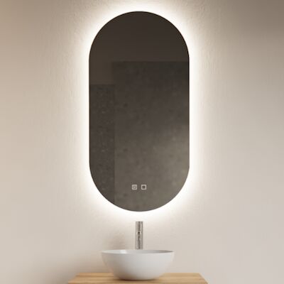 Badkamerspiegel Gliss Orion 50x100cm Verticaal LED