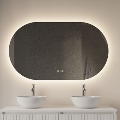 Badkamerspiegel Gliss Orion 70x150cm Horizontaal LED Incl. Verwarming