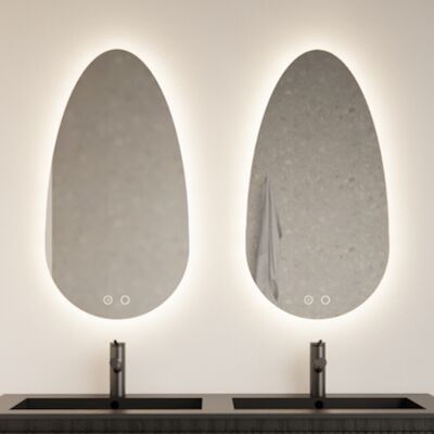 Badkamerspiegel Gliss Triton LED Verlichting Met Spiegelverwarming 110×60 cm