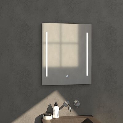 Badkamerspiegel met LED Verlichting Sanitop Deline 118x70x3 cm