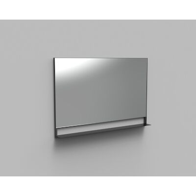 Badkamerspiegel met Planchet Arcqua Reflect 120×80 cm Mat Zwart