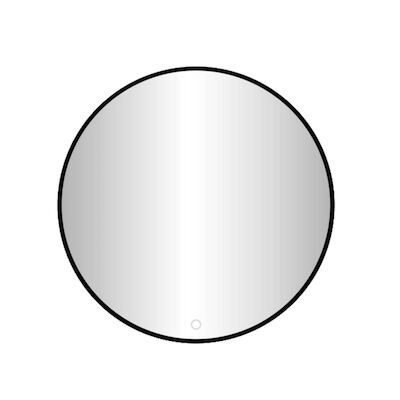 Badkamerspiegel Rond LED Mat Zwart Best Design Venetie Nero (alle maten)