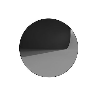 Badkamerspiegel Rond Martens Design Toronto Mat Zwart RVS Frame (alle maten)