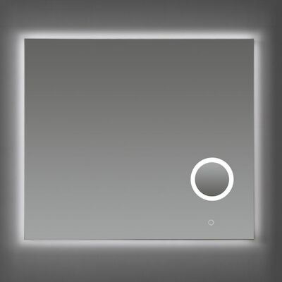 Badkamerspiegel Sanilux met Spiegelverwarming Dimbare LED-Verlichting en Make-Up Spiegel 80x70x2,5 cm