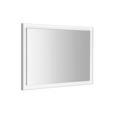 Badkamerspiegel Sapho Flut 100×70 cm LED-Verlichting Omlijsting Wit