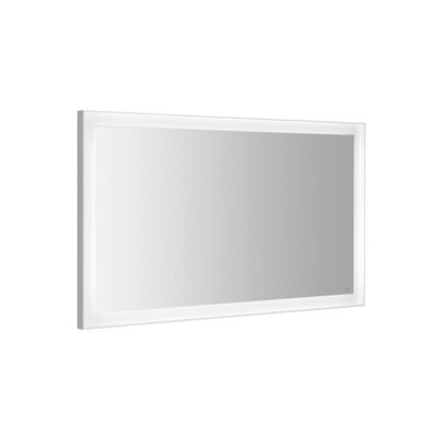 Badkamerspiegel Sapho Flut 120×70 cm LED-Verlichting Omlijsting Wit
