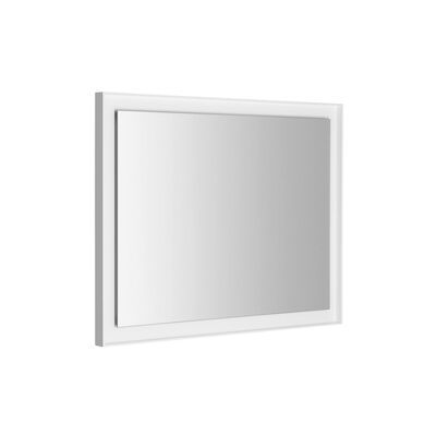 Badkamerspiegel Sapho Flut 90×70 cm LED-Verlichting Omlijsting Wit