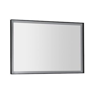 Badkamerspiegel Sapho Sort Led 100×70 cm LED-Verlichting Frame Mat Zwart
