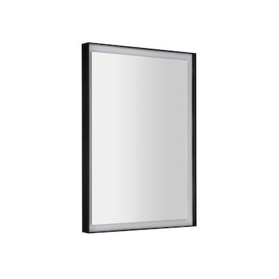 Badkamerspiegel Sapho Sort Led 47×70 cm LED-Verlichting Frame Mat Zwart