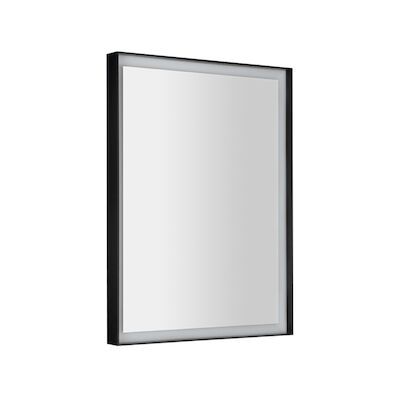 Badkamerspiegel Sapho Sort Led 60×80 cm LED-Verlichting Frame Mat Zwart