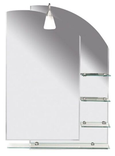 Badkamerspiegel Sapho Wega 65×90 cm met Planchetten Glas