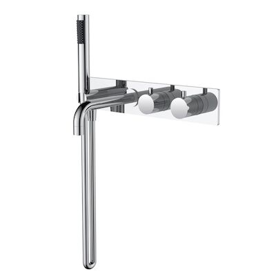 Badkraan BWS Exclusive Thermostaat Inbouw 2-knops Chroom