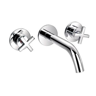 Badkraan Inbouw Best Design New-Jax 3-Gats Wandmodel Chroom