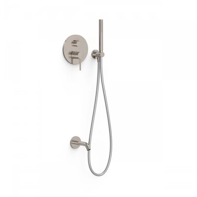 Badkraan Inbouw Tres Study Exclusive met Staafhanddouche, Wanduitloop en Mengkraan Rapid Box RVS