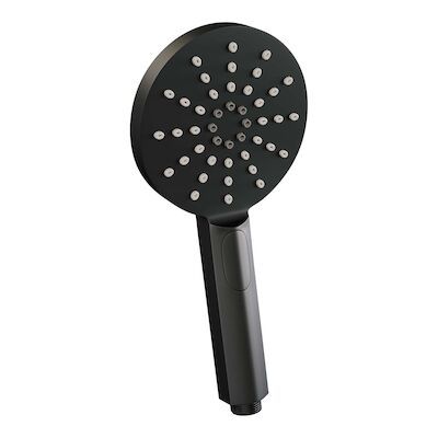 Badkraan Vrijstaand Brauer Black Carving met Handdouche 3-Standen Mat Zwart