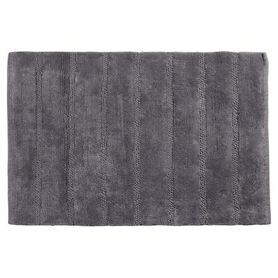 Badmat Differnz Stripes 45×75 cm Katoen Grijs