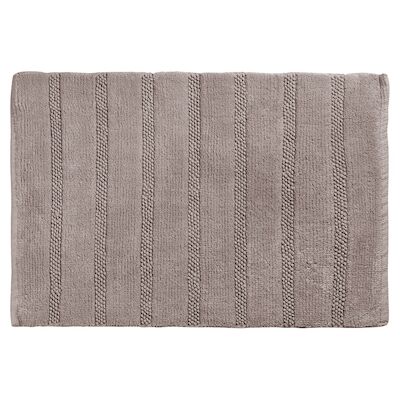 Badmat Differnz Stripes 45×75 cm Katoen Taupe