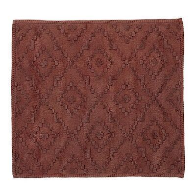 Badmat Sealskin Aztec 60×60 cm Katoen Donkerroze