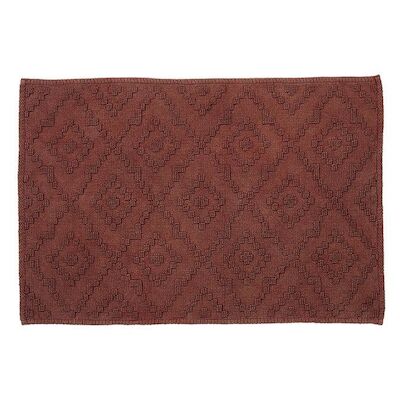 Badmat Sealskin Aztec 60×90 cm Katoen Donkerroze