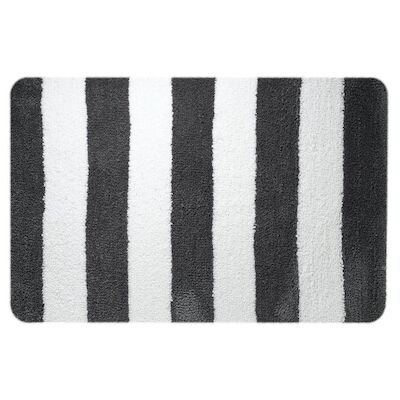 Badmat Sealskin Linje Polyester 90×60 cm Grijs