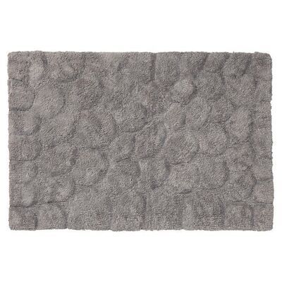 Badmat Sealskin Pebbles Katoen 90×60 cm Grijs
