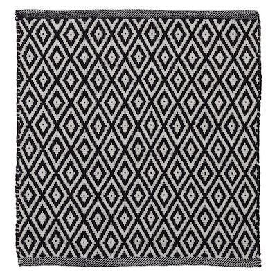 Badmat Sealskin Trellis 60×60 cm Katoen Zwart