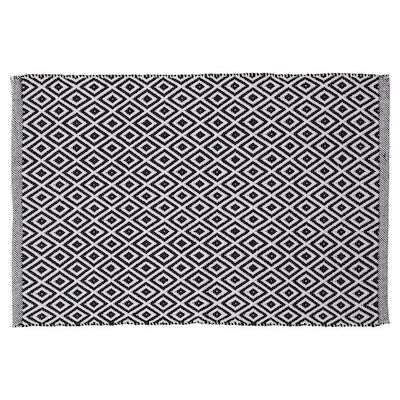 Badmat Sealskin Trellis 60×90 cm Katoen Zwart