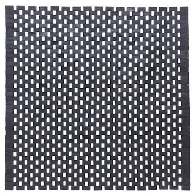 Badmat Sealskin Woodblock 60×60 cm Teak Zwart