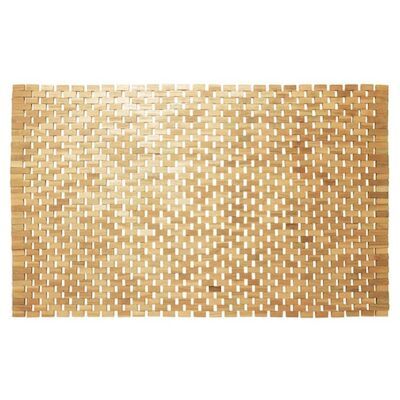 Badmat Sealskin Woodblock Teak 90×52 cm Bruin