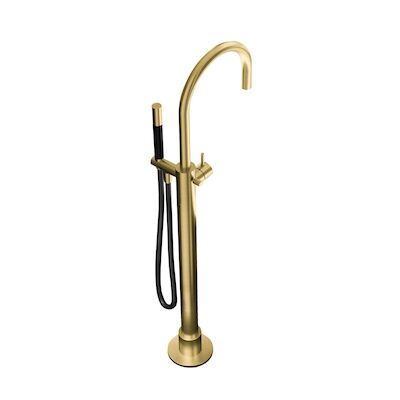 Badmengkraan Hotbath Cobber Draaibare Uitloop 105.5 cm Geborsteld Messing PVD