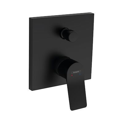 Badmengkraan Inbouw HansGrohe Vivenis Eengreeps Met Geintegreerde Zekerheidscombinatie EN1717 Mat Zwart