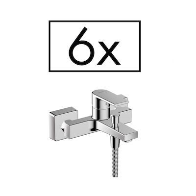 Badmengkraan Opbouw HansGrohe Vernis Shape Eengreeps Projecten 6 stuks Chroom