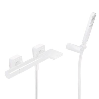 Badmengkraan Tres Loft Colors Waterval met Handdouche 29,2×13,8 cm Rond Mat Wit