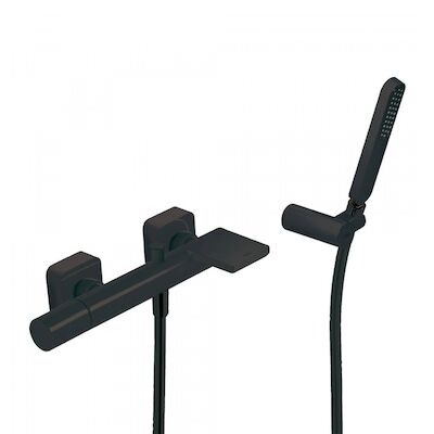 Badmengkraan Tres Loft Waterval met Handdouche 29.2×13.8 cm Rond Mat Zwart