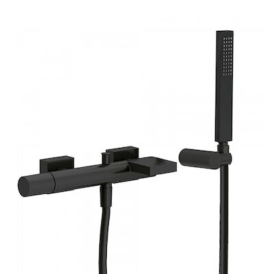 Badmengkraan Tres Project Waterval met Handdouche 29.1×13.5 cm Rond Mat Zwart