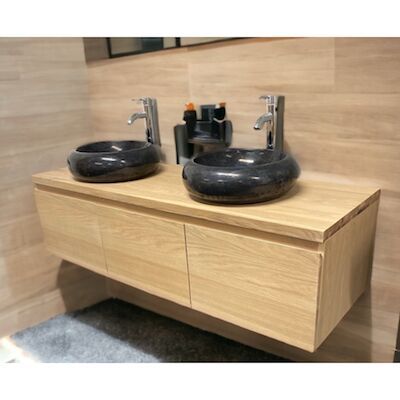 Badmeubel Casajoy Sun Onderkast 3 lades 50 cm Eiken