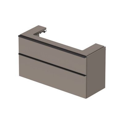 Badmeubel Duravit D-Neo Wand 118.4×44.2×62.5 cm Mat Basalt