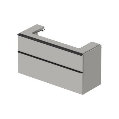 Badmeubel Duravit D-Neo Wand 118.4×44.2×62.5 cm Mat Betongrijs