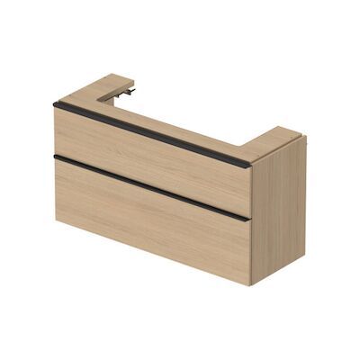 Badmeubel Duravit D-Neo Wand 118.4×44.2×62.5 cm Mat Natuur Eiken