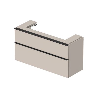 Badmeubel Duravit D-Neo Wand 118.4×44.2×62.5 cm Mat Taupe