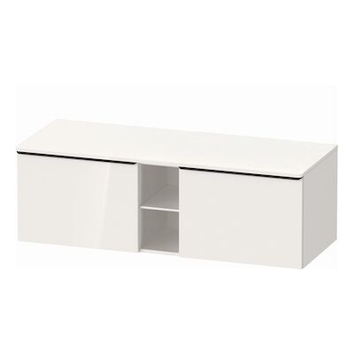 Badmeubel Duravit D-Neo Wand 140x55x45.9 cm Hoogglans Wit Rechts
