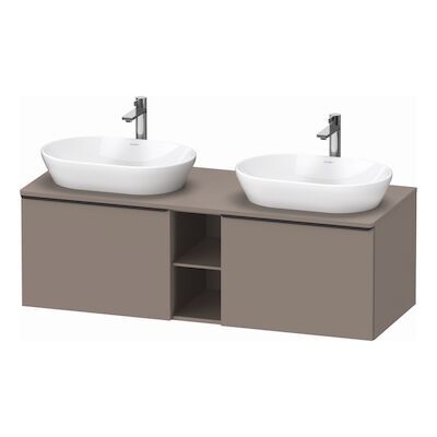 Badmeubel Duravit D-Neo Wand 140x55x45.9 cm Mat Basalt