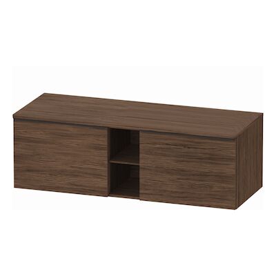 Badmeubel Duravit D-Neo Wand 140x55x45.9 cm Mat Noten (Donker) Rechts