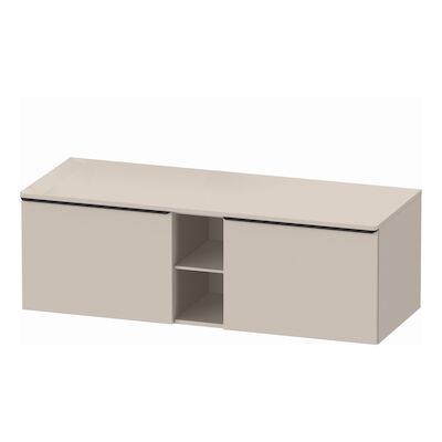 Badmeubel Duravit D-Neo Wand 140x55x45.9 cm Mat Taupe Rechts