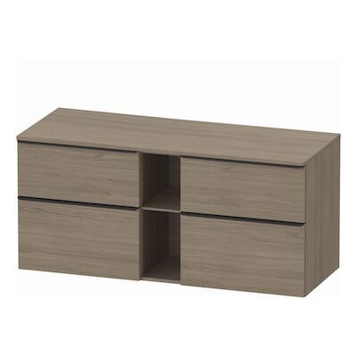 Badmeubel Duravit D-Neo Wand 140x55x64.4 cm Mat Eiken Terra