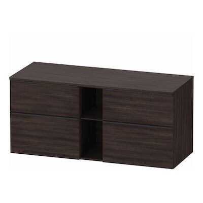 Badmeubel Duravit D-Neo Wand 140x55x64.4 cm Mat Kastanje (Donker)