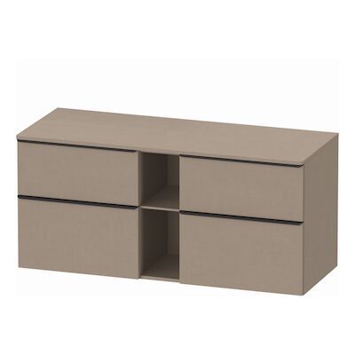 Badmeubel Duravit D-Neo Wand 140x55x64.4 cm Mat Linnen Rechts
